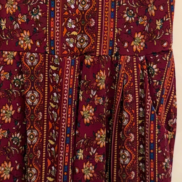 Ambiance Boho Floral Print Sleeveless Jumpsuit in Small - Picture 5 of 5